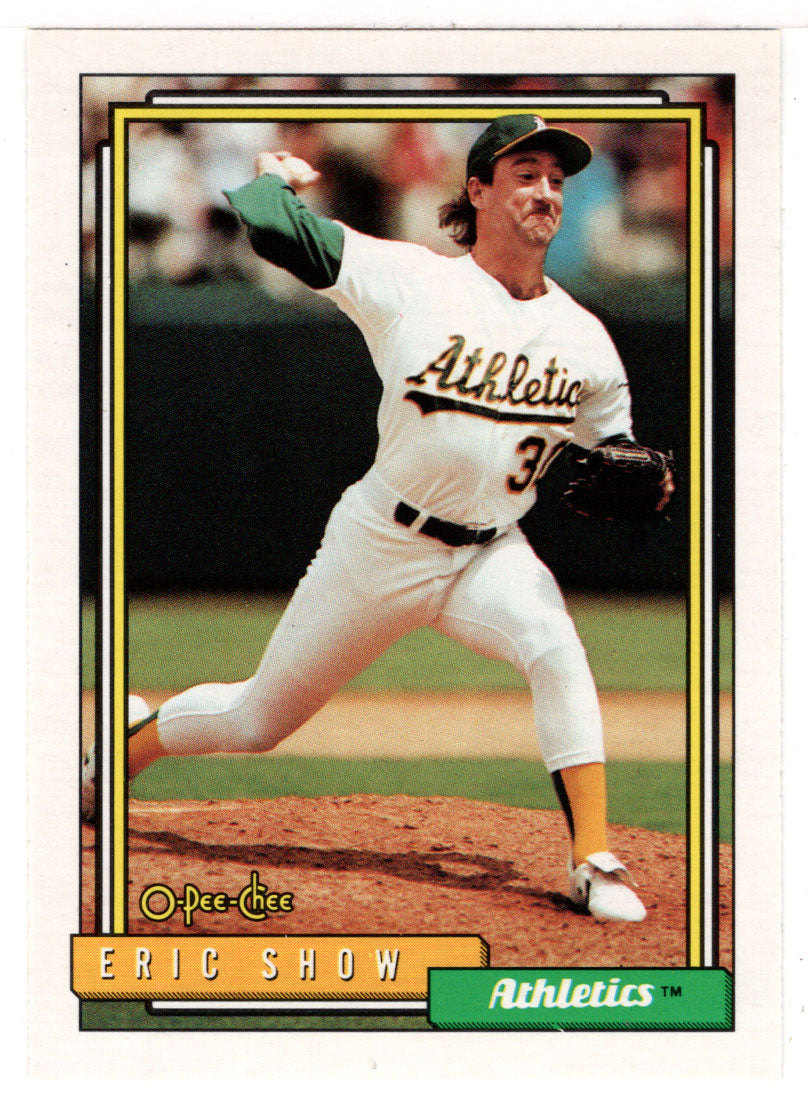 Eric Show - Oakland Athletics (MLB Baseball Card) 1992 O-Pee-Chee # 132 Mint
