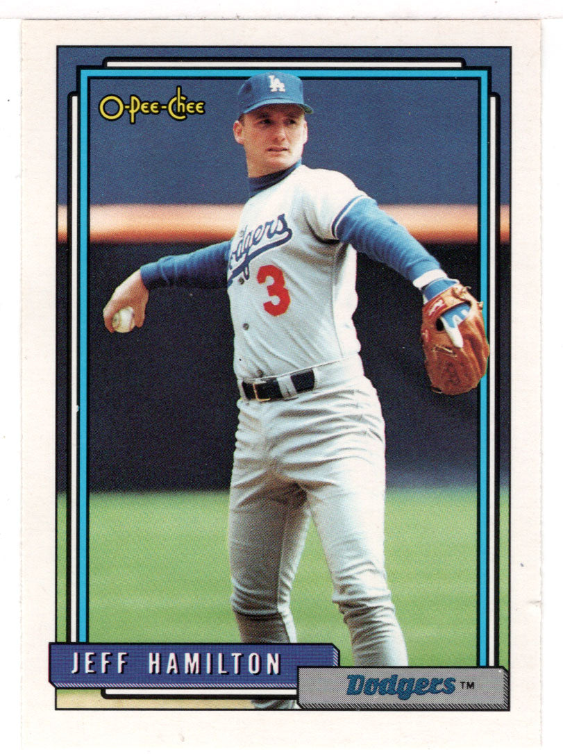 Jeff Hamilton - Los Angeles Dodgers (MLB Baseball Card) 1992 O-Pee-Chee # 151 Mint