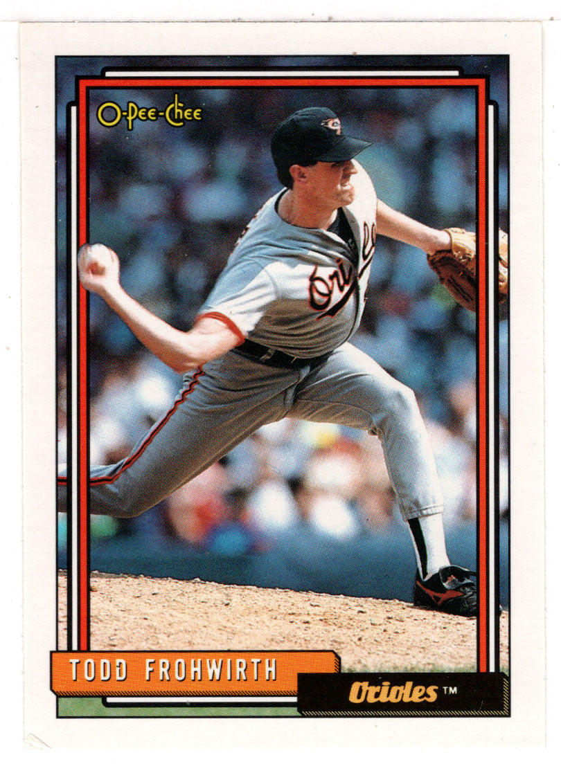 Todd Frohwirth - Baltimore Orioles (MLB Baseball Card) 1992 O-Pee-Chee # 158 Mint