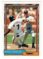 Paul Faries - San Diego Padres (MLB Baseball Card) 1992 O-Pee-Chee # 162 Mint