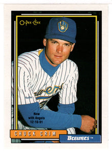 Chuck Crim - California Angels (MLB Baseball Card) 1992 O-Pee-Chee # 169 Mint