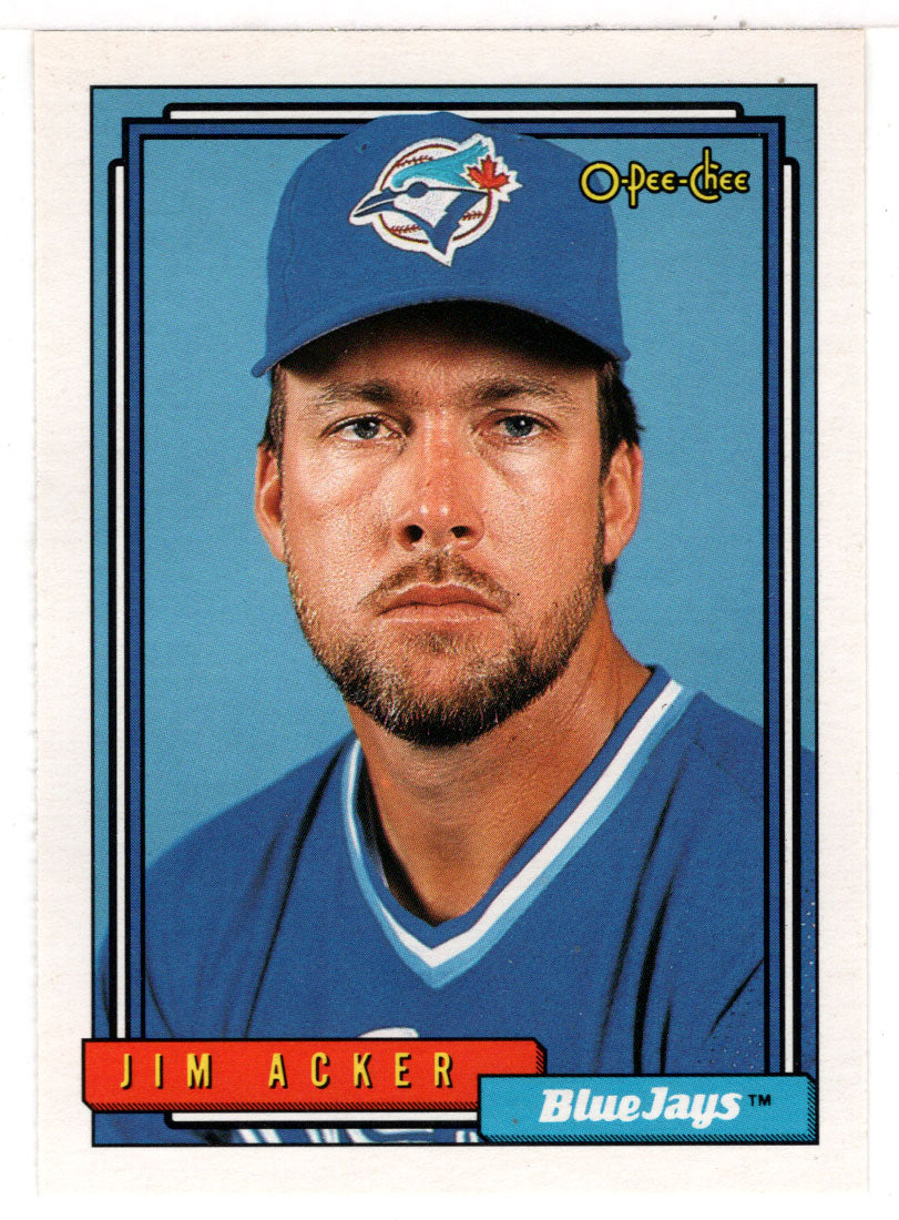 Jim Acker - Toronto Blue Jays (MLB Baseball Card) 1992 O-Pee-Chee # 178 Mint