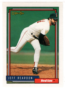 Jeff Reardon - Boston Red Sox (MLB Baseball Card) 1992 O-Pee-Chee # 182 Mint