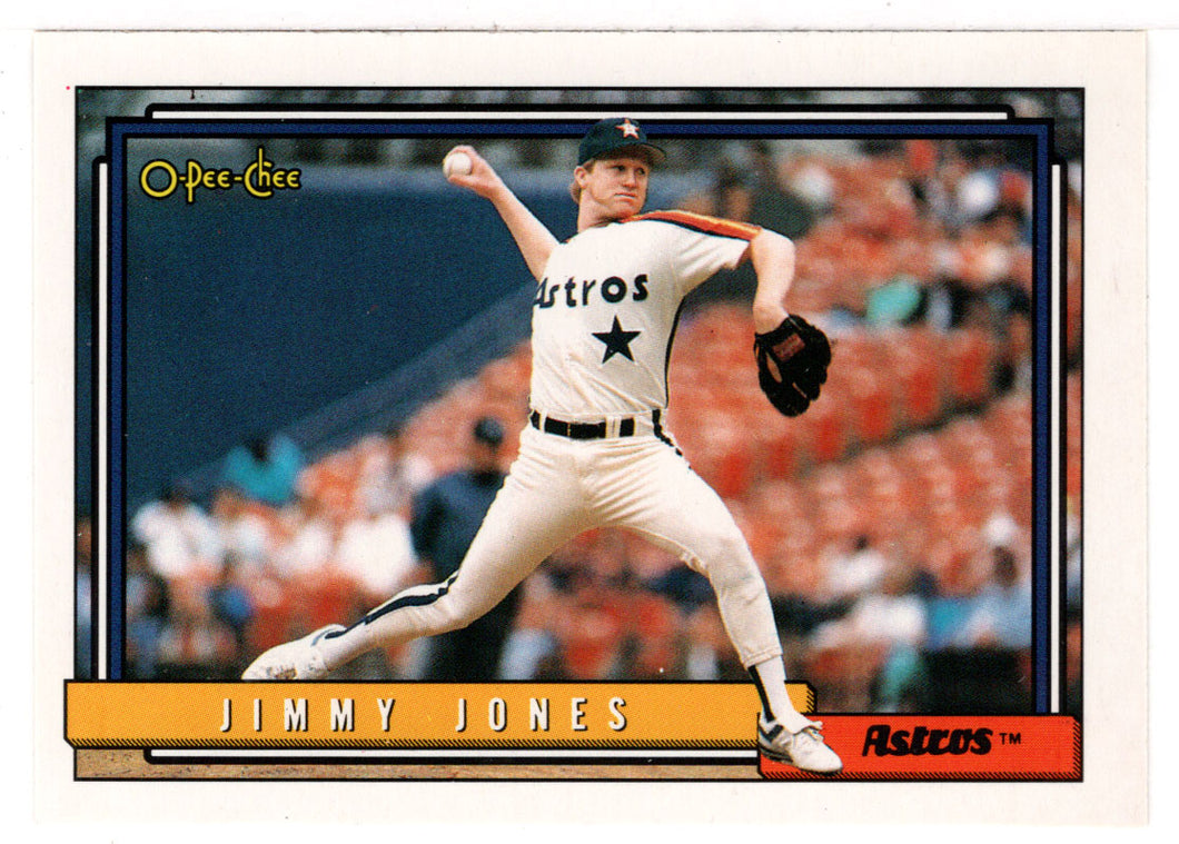 Jimmy Jones - Houston Astros (MLB Baseball Card) 1992 O-Pee-Chee # 184 Mint
