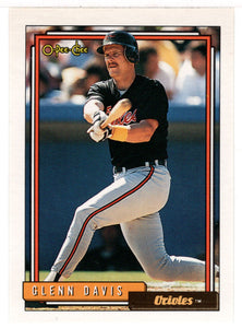 Glenn Davis - Baltimore Orioles (MLB Baseball Card) 1992 O-Pee-Chee # 190 Mint
