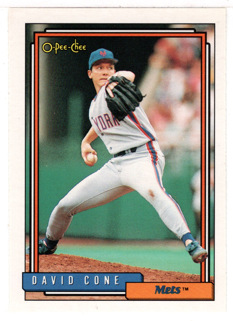 David Cone - New York Mets (MLB Baseball Card) 1992 O-Pee-Chee # 195 Mint