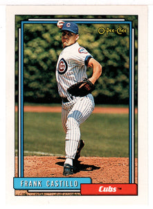 Frank Castillo - Chicago Cubs (MLB Baseball Card) 1992 O-Pee-Chee # 196 Mint