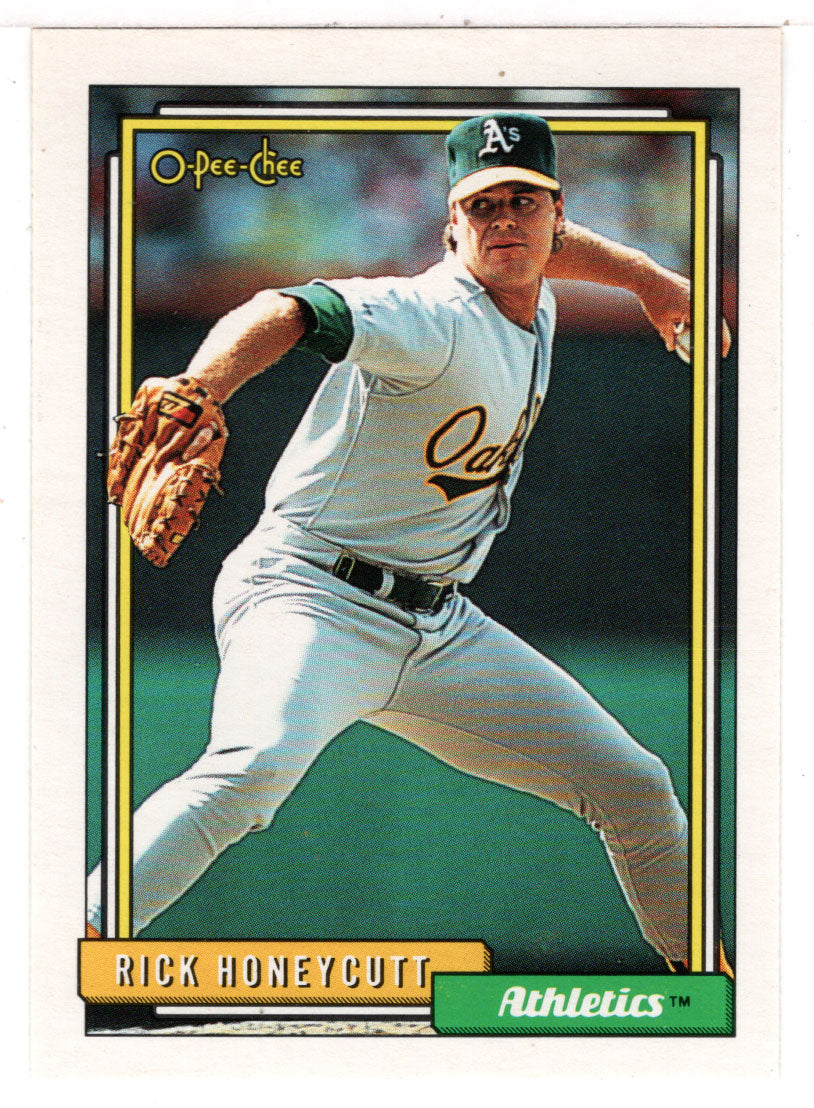 Rick Honeycutt - Oakland Athletics (MLB Baseball Card) 1992 O-Pee-Chee # 202 Mint