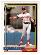 Luis Sojo - California Angels (MLB Baseball Card) 1992 O-Pee-Chee # 206 Mint