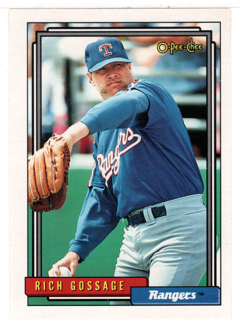 Rich Gossage - Texas Rangers (MLB Baseball Card) 1992 O-Pee-Chee # 215 Mint
