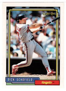 Dick Schofield - California Angels (MLB Baseball Card) 1992 O-Pee-Chee # 230 Mint