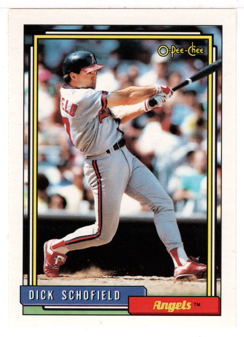 Dick Schofield - California Angels (MLB Baseball Card) 1992 O-Pee-Chee # 230 Mint