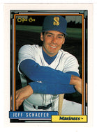 Jeff Schaefer - Seattle Mariners (MLB Baseball Card) 1992 O-Pee-Chee # 391 Mint