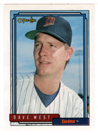 Dave West - Minnesota Twins (MLB Baseball Card) 1992 O-Pee-Chee # 442 Mint