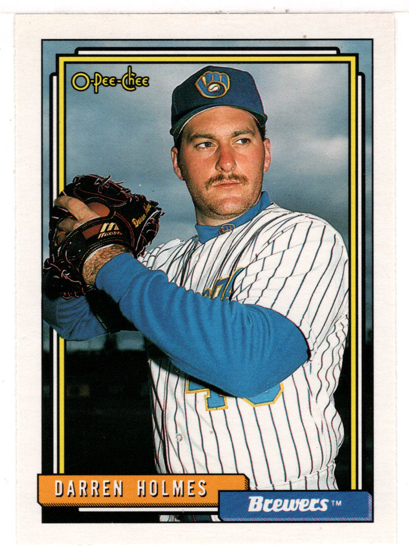 Darren Holmes - Milwaukee Brewers (MLB Baseball Card) 1992 O-Pee-Chee # 454 Mint