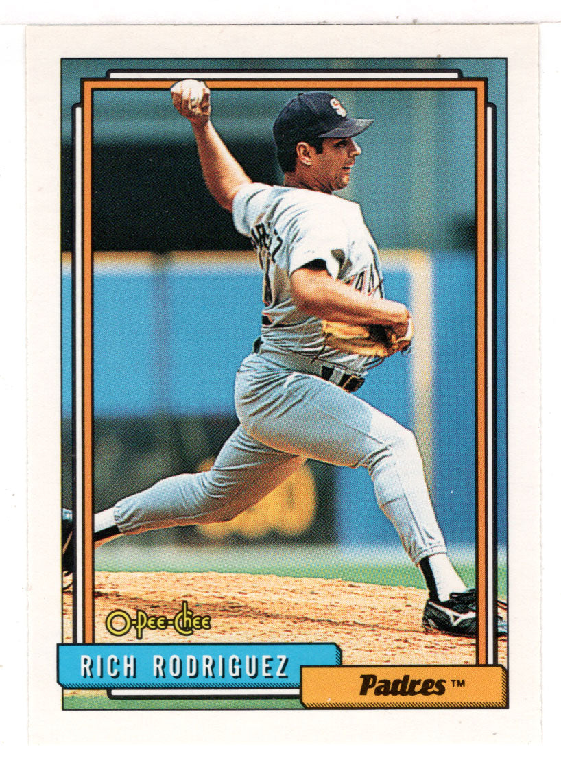 Rich Rodriguez - San Diego Padres (MLB Baseball Card) 1992 O-Pee-Chee # 462 Mint