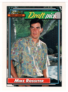 Mike Rossiter - Oakland Athletics - Draft Pick (MLB Baseball Card) 1992 O-Pee-Chee # 474 Mint