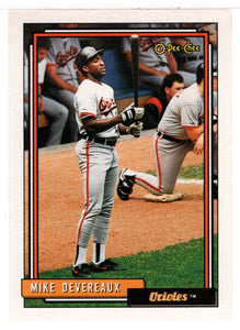 Mike Devereaux - Baltimore Orioles (MLB Baseball Card) 1992 O-Pee-Chee # 492 Mint