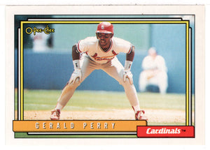 Gerald Perry - St. Louis Cardinals (MLB Baseball Card) 1992 O-Pee-Chee # 498 Mint