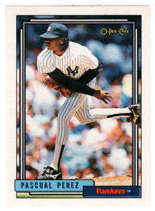 Pascual Perez - New York Yankees (MLB Baseball Card) 1992 O-Pee-Chee # 503 Mint