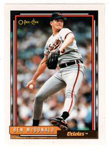 Ben McDonald - Baltimore Orioles (MLB Baseball Card) 1992 O-Pee-Chee # 540 Mint