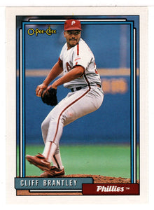 Cliff Brantley - Philadelphia Phillies (MLB Baseball Card) 1992 O-Pee-Chee # 544 Mint