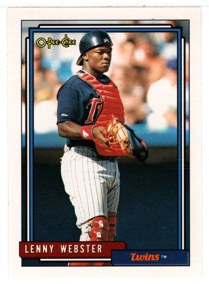 Lenny Webster - Minnesota Twins (MLB Baseball Card) 1992 O-Pee-Chee # 585 Mint
