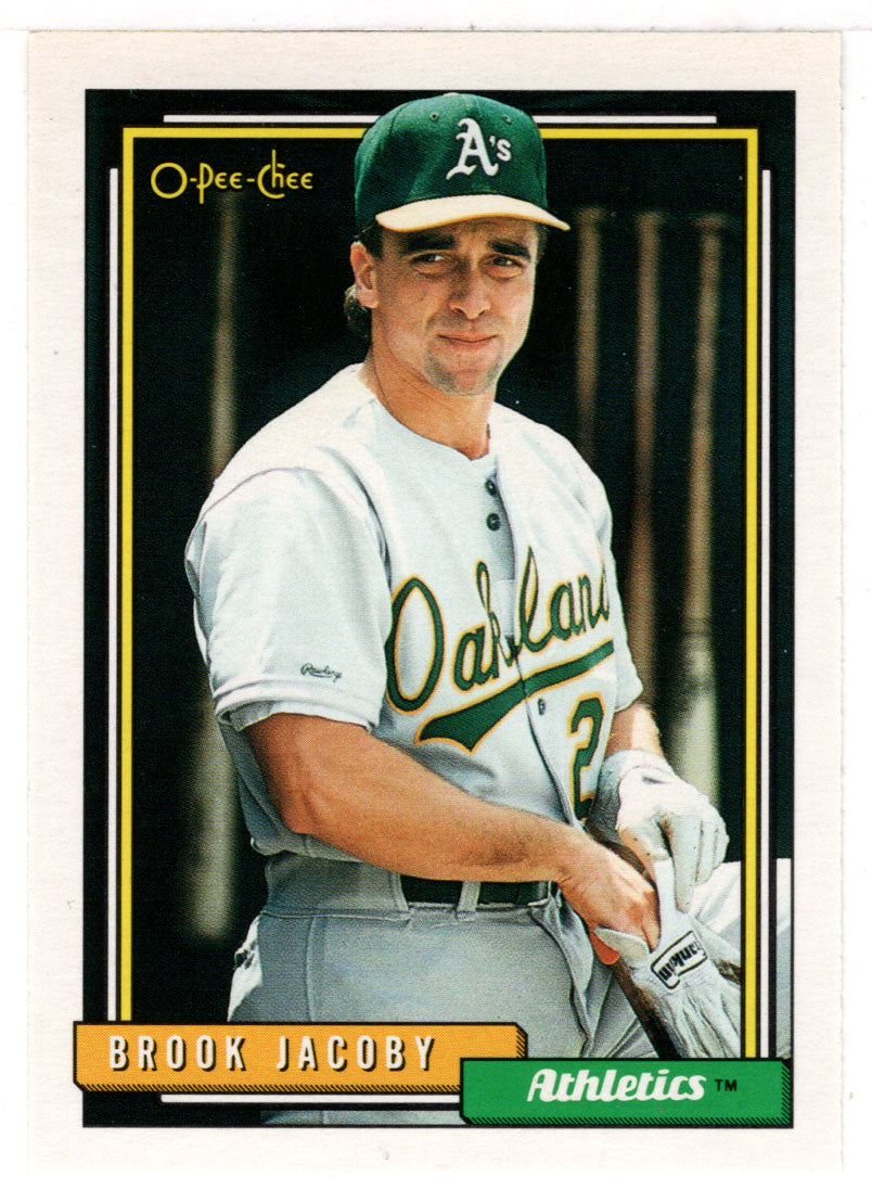 Brook Jacoby - Oakland Athletics (MLB Baseball Card) 1992 O-Pee-Chee # 606 Mint