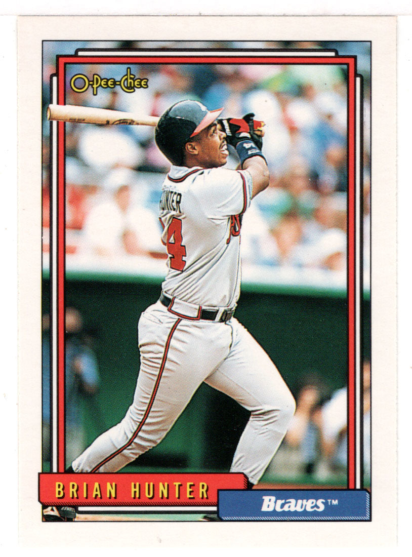 Brian Hunter - Atlanta Braves (MLB Baseball Card) 1992 O-Pee-Chee # 611 Mint