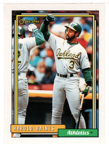 Harold Baines - Oakland Athletics (MLB Baseball Card) 1992 O-Pee-Chee # 635 Mint