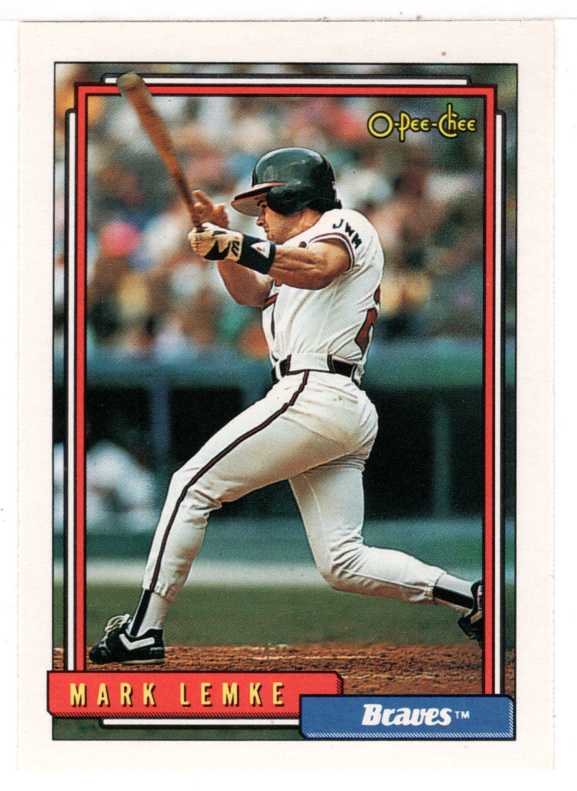 Mark Lemke - Atlanta Braves (MLB Baseball Card) 1992 O-Pee-Chee # 689 Mint