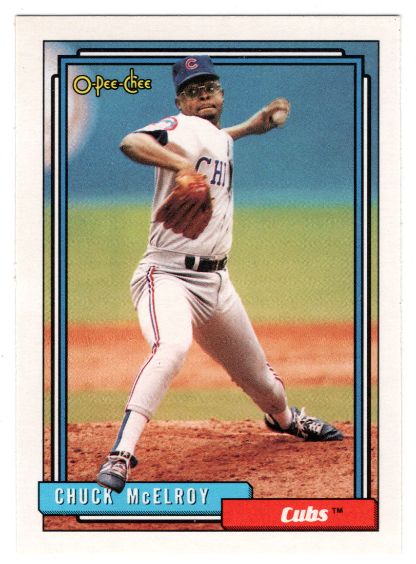 Chuck McElroy - Chicago Cubs (MLB Baseball Card) 1992 O-Pee-Chee # 727 Mint