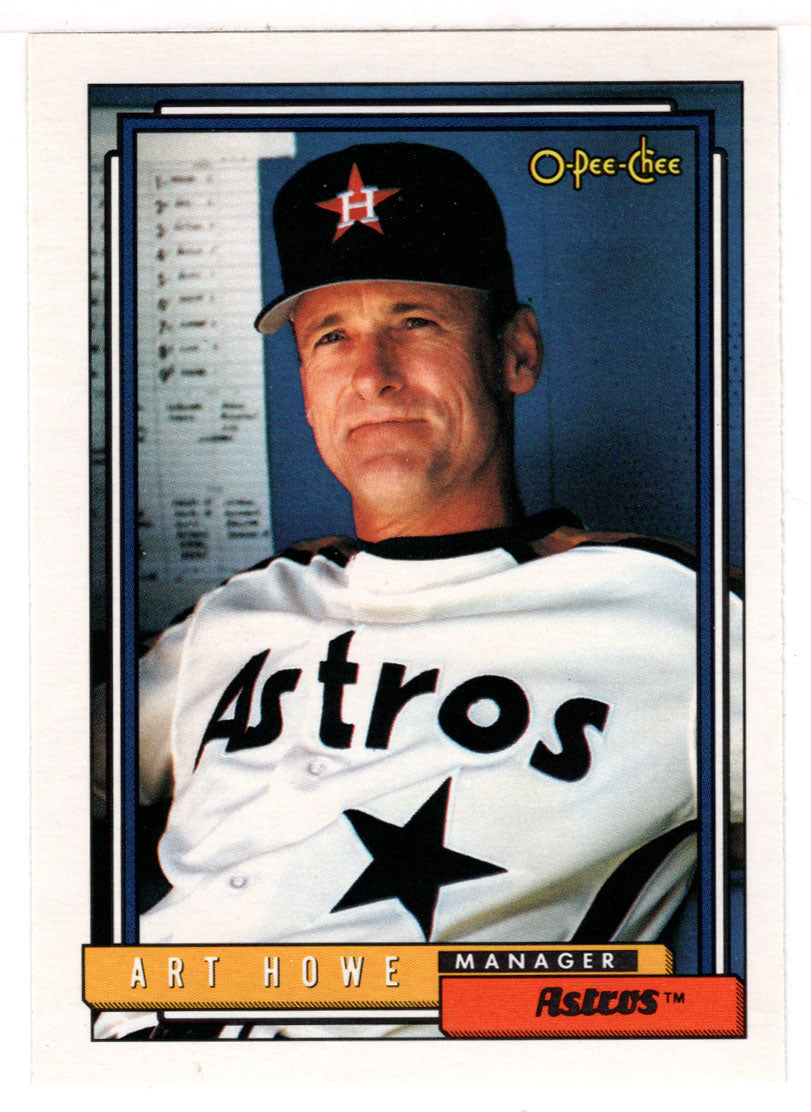 Art Howe - Houston Astros (MLB Baseball Card) 1992 O-Pee-Chee # 729 Mint