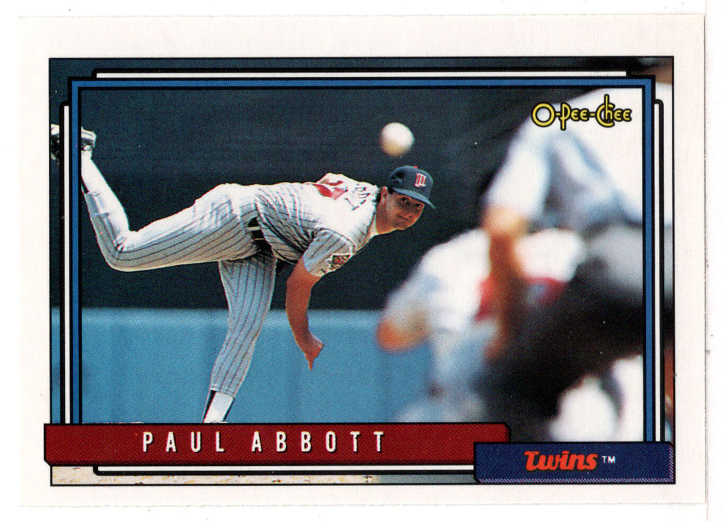 Paul Abbott - Minnesota Twins (MLB Baseball Card) 1992 O-Pee-Chee # 781 Mint