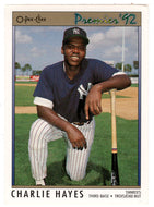 Charlie Hayes - New York Yankees (MLB Baseball Card) 1992 O-Pee-Chee Premier # 6 Mint