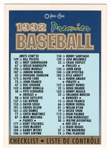 Load image into Gallery viewer, Checklist # 2 (MLB Baseball Card) 1992 O-Pee-Chee Premier # 8 Mint
