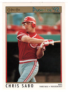 Chris Sabo - Cincinnati Reds (MLB Baseball Card) 1992 O-Pee-Chee Premier # 23 Mint
