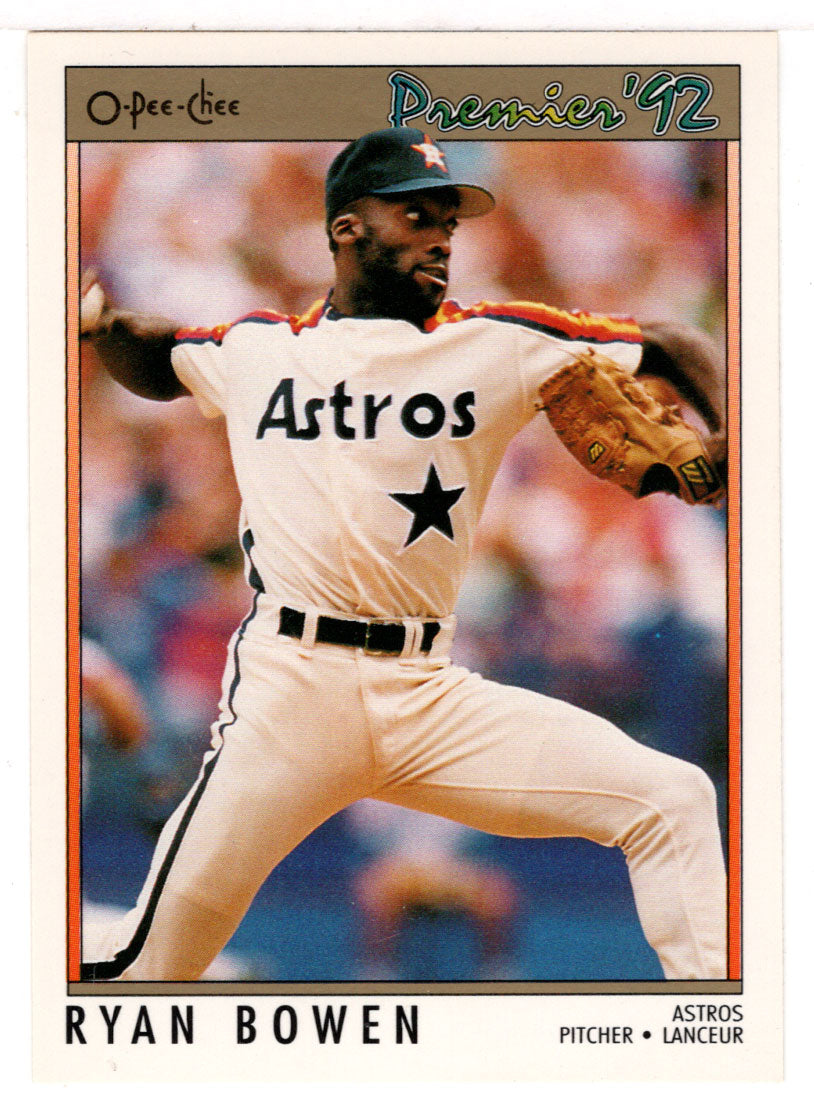 Ryan Bowen - Houston Astros (MLB Baseball Card) 1992 O-Pee-Chee Premier # 28 Mint