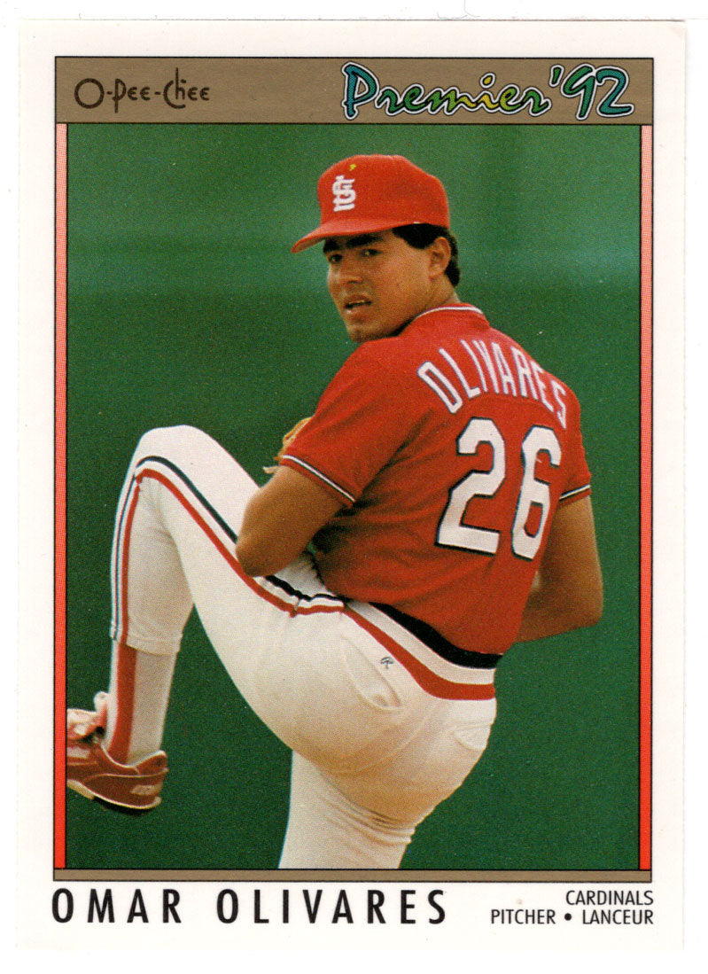 Omar Olivares - St. Louis Cardinals (MLB Baseball Card) 1992 O-Pee-Chee Premier # 38 Mint