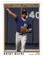 Brent Mayne - Kansas City Royals (MLB Baseball Card) 1992 O-Pee-Chee Premier # 40 Mint