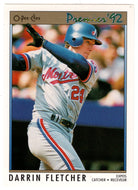 Darrin Fletcher - Montreal Expos (MLB Baseball Card) 1992 O-Pee-Chee Premier # 41 Mint