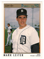 Mark Leiter - Detroit Tigers (MLB Baseball Card) 1992 O-Pee-Chee Premier # 48 Mint