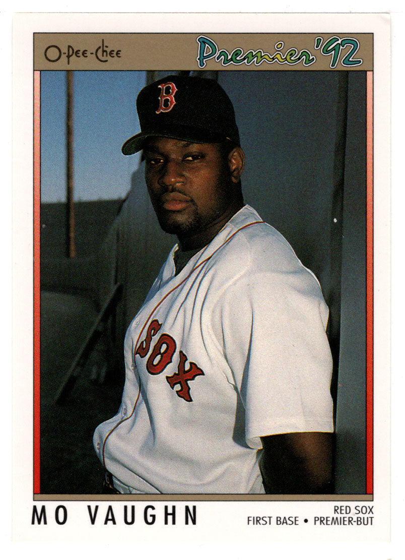 Mo Vaughn - Boston Red Sox (MLB Baseball Card) 1992 O-Pee-Chee Premier # 50 Mint