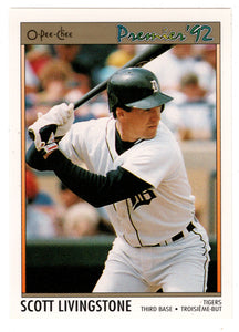 Scott Livingstone - Detroit Tigers (MLB Baseball Card) 1992 O-Pee-Chee Premier # 56 Mint