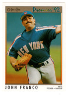 John Franco - New York Mets (MLB Baseball Card) 1992 O-Pee-Chee Premier # 73 Mint