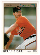 Gregg Olson - Baltimore Orioles (MLB Baseball Card) 1992 O-Pee-Chee Premier # 101 Mint