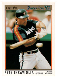 Pete Incaviglia - Houston Astros (MLB Baseball Card) 1992 O-Pee-Chee Premier # 126 Mint