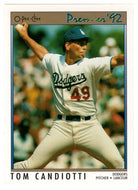 Tom Candiotti - Los Angeles Dodgers (MLB Baseball Card) 1992 O-Pee-Chee Premier # 142 Mint