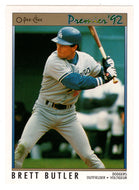 Brett Butler - Los Angeles Dodgers (MLB Baseball Card) 1992 O-Pee-Chee Premier # 145 Mint