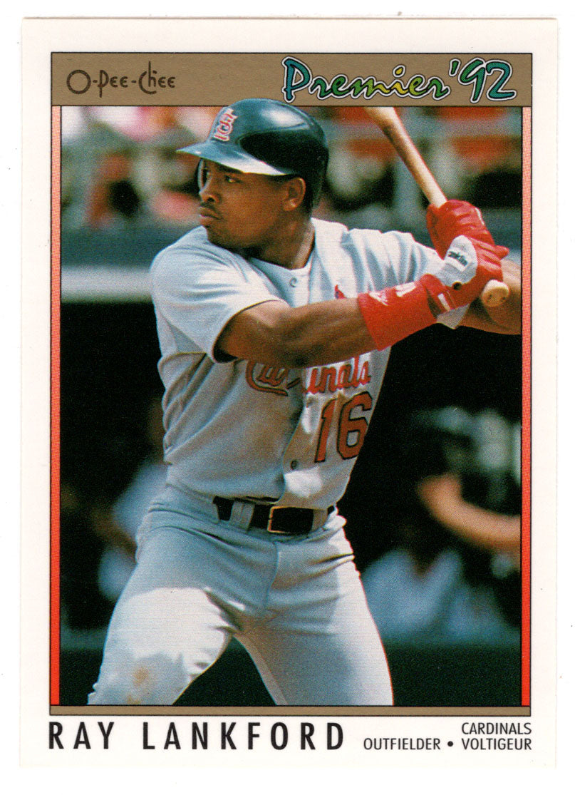 Ray Lankford - St. Louis Cardinals (MLB Baseball Card) 1992 O-Pee-Chee Premier # 148 Mint